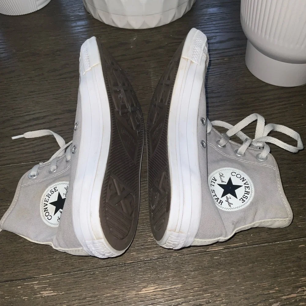 Converse Unisex Chuck Taylor Gray High-Top Sneakers Size Women’s 8 Men’s 6